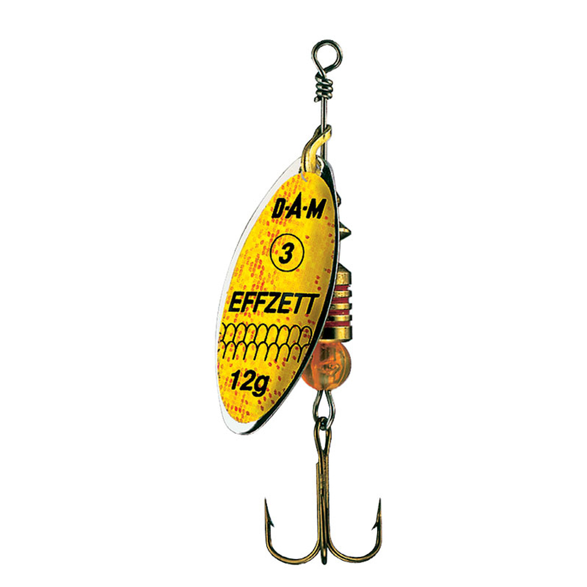 DAM Effzett Predator Yellow Glitter leptir