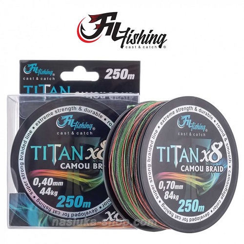 Fil Fishing Titan x8 Camou 0,50mm 250m struna