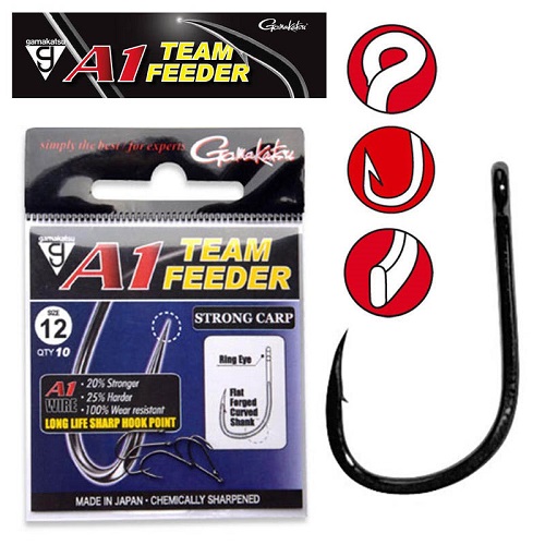 Gamakatsu A1 Team Feeder Strong Carp 10 udica