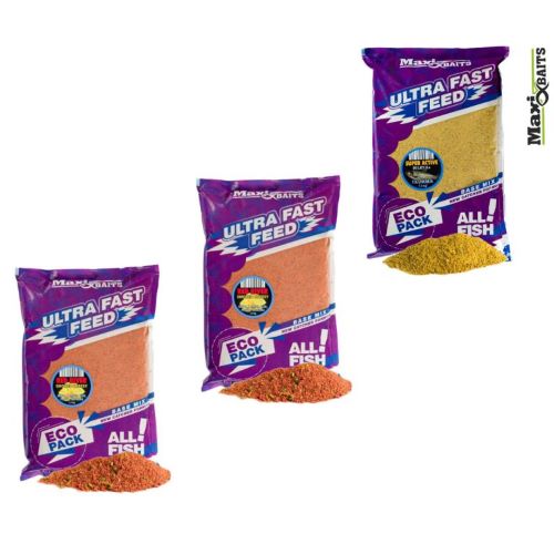 Maxi Baits Ultra Fast Feed 1.5kg Super Red River Smoked Cheesy