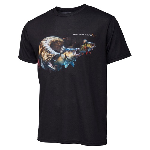 Savage Gear Cannibal Black L majica