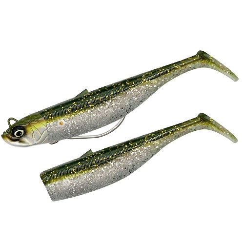 Savage Gear Minnow WL 10cm 16gr Sinking Green Silver 2+1