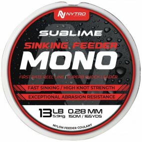 Nytro Sublime feeder 0.28mm 150m sinking najlon