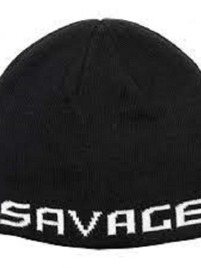 Savage Gear Logo Beanie Black White kapa