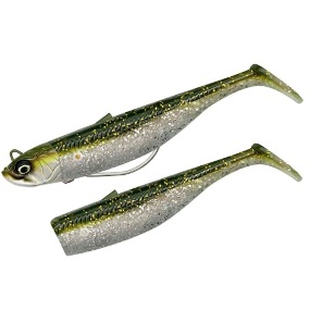 Savage Gear Minnow 10cm 20gr Sinking Green Silver 2+1